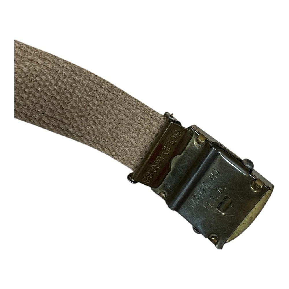Vintage Cream and Gold Belt - Picture 3 of 6